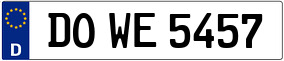 Trailer License Plate